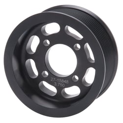 Picture of Edelbrock 15848 3.75" 10-Rib Supercharger Pulley Black Anodized