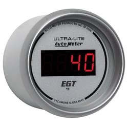 Picture of AutoMeter 6545 Pyrometer EGT Gauge 2-1/16" 0-2000°F Digital Silver Dial Red LED