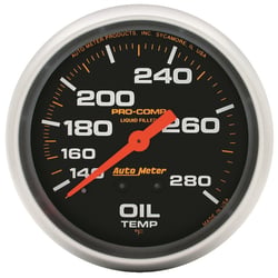 Picture of AutoMeter 5443 Pro-Comp Oil Temperature Gauge 2-5/8" 140-280°F Mechanical