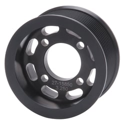 Picture of Edelbrock 15850 3.25" 10-Rib Supercharger Pulley Black Anodized