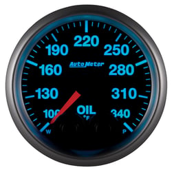 Picture of AutoMeter 5640 Elite Oil Temperature Gauge 2-1/16" 340°F Digital Stepper Motor