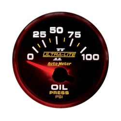 Picture of AutoMeter 4927 Ultra-Lite II Oil Pressure Gauge 2-1/16" 0-100 PSI Electric