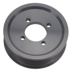 Picture of Edelbrock 15820 3.50" 6-Rib Supercharger Pulley Black Anodized