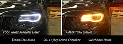 Picture of Diode Dynamics DD2216 Switchback LED Halos for 2014-2021 Jeep Grand Cherokee