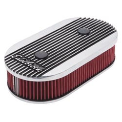 Picture of Edelbrock 4272 Elite II Oval Air Cleaner Dual Quad Polished