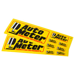 Picture of AutoMeter 0208 Mini Decal Sheet Assorted Yellow Competition Instruments