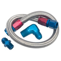 Picture of Edelbrock 8122 22" Stainless Steel Braided Fuel Line Kit