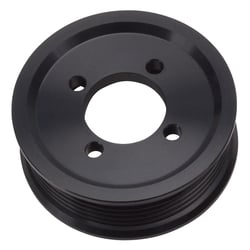 Picture of Edelbrock 15821 E-Force Supercharger Pulley 3.25" 6-Rib Black Anodized