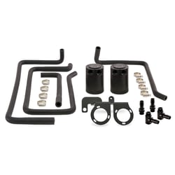 Picture of Mishimoto MMBCC-370Z-09PBE Direct Fit Baffled Oil Catch Can Kit for 2009+ Nissan 370Z