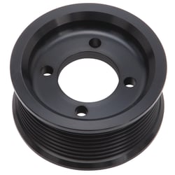 Picture of Edelbrock 15872 3.00" 8-Rib Supercharger Pulley Black Anodized for Pro Tuner System