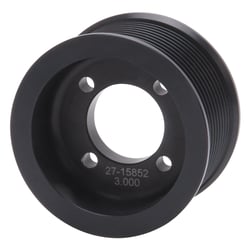 Picture of Edelbrock 15852 3.00" 10-Rib Supercharger Pulley Black Finish