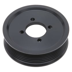 Picture of Edelbrock 15825 3.75" 6-Rib E-Force Supercharger Pulley Black Anodized