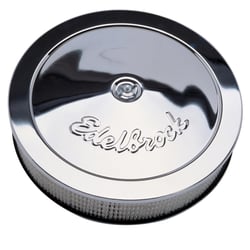 Picture of Edelbrock 1207 Pro-Flo 14" Chrome Round Air Cleaner 3" Element