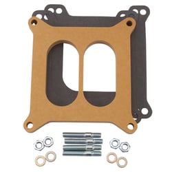 Picture of Edelbrock 8725 Carburetor Spacer 1/2 Inch Divided Wood Fiber Laminate Square Bore