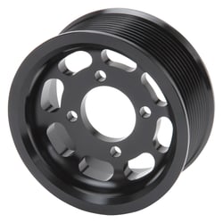 Picture of Edelbrock 15847 3.875" 10-Rib Supercharger Pulley Black Anodized