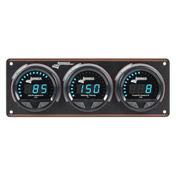 Picture of Longacre Racing Products 52-44662 Digital Elite Waterproof 3 Gauge Panel