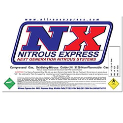 Picture of Nitrous Express 15994 Bottle Decal for 10lb Nitrous Bottle
