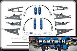 Picture of Fabtech FTS22078BK Crossover Hoop Box Kit for 2008-2010 Ford F-250/F-350 6/8 Lift