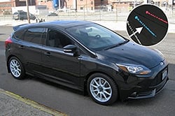 Picture of RallyArmor MF27-UR-BLK/NB Universal Mud Flaps Black with Light Blue Logo