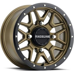 Picture of Raceline Wheels A94BZ4705638 Krank 14x7 ATV Wheel 4/156 Bolt Pattern 6+1 Offset Black Bronze