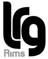 Picture of LRG Rims 612300000 Chrome Rivet Center Cap with Black Acrylic Logo