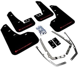 Picture of RallyArmor MF37-UR-BLK/RD Black/Red UR Mud Flaps 2015+ VW Golf GTI TSI