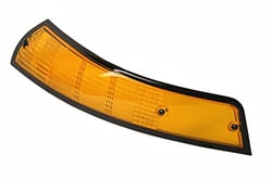 Picture of URO 911-631-947-00 Turn Signal Lens Front Left Amber USA Spec Black Trim