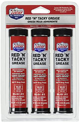 Picture of Lucas Oil 10318 Red 'n' Tacky Grease 3-Pack (3x3oz Tubes)