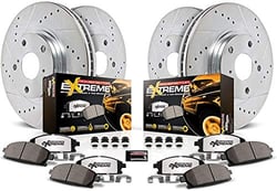 Picture of Power Stop K5828-36 Z36 Truck & Tow Carbon-Fiber Ceramic Brake Kit with Drilled & Slotted Rotors