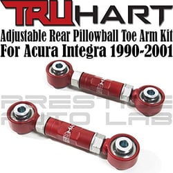 Picture of Truhart TH-H201-1-PB Rear Toe Kit with Pillowball Bushings Red