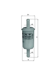 Picture of MAHLE KL 97 OF Fuel Filter Element