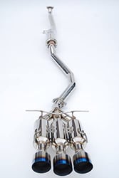 Picture of Invidia HS17CS27GM3ST Gemini Cat-Back Exhaust System with Titanium Burnt Tips