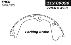 Picture of StopTech 111.09890 Centric Premium Brake Shoes