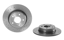 Picture of Brembo 08.7211.2X Xtra Cross Drilled UV Coated Rear Brake Rotor 290mm
