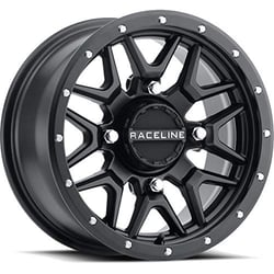 Picture of Raceline Wheels A94B4705610 Krank 14x7 Beadlock Wheel 4/156 5+2 Offset Black