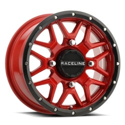 Picture of Raceline Wheels A94R4705610 Krank UTV/ATV Wheel 14x7 4x156 Red 10mm Offset