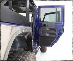 Picture of Smittybilt 76994-06 Passenger Side Rear Door Panel for 4-Door Jeep Wrangler