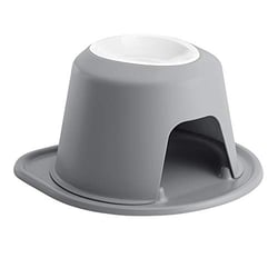 Picture of WeatherTech PSH3208DGDG Single High Pet Feeding System 8" Elevated Stand with 32oz Bowl Dark Grey
