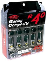 Picture of Project Kics KRC01K R40 Lug Nuts 12x1.50mm Black 20-Piece Set