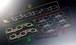 Picture of HKS 23009-AK002 Metal Bead Intake Manifold Gasket RB26DETT