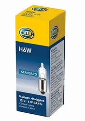 Picture of Hella H6W Standard Series Halogen Miniature Light Bulb