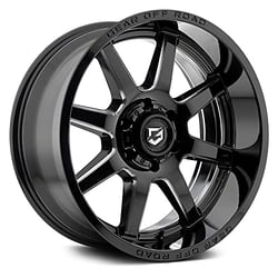Picture of Gear Off Road 762BM-2098318 Pivot Gloss Black Milled Wheel 20x9 +18mm Offset
