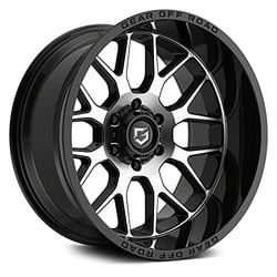 Picture of Gear Off Road 763MB-2108712 Raid Wheel 20x10 8x170 Gloss Black Machined