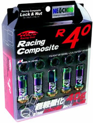 Picture of Project Kics KRC11N 12x1.50 R40 Neo Chrome Lug Nuts Set (16 Lug Nuts + 4 Locks)