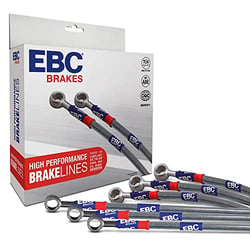 Picture of EBC BLA7638-6L Stainless Steel Braided Brake Line Kit Front and Rear
