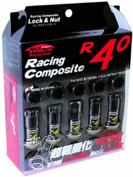 Picture of Project Kics KRC11K 12x1.50 R40 Lug Nuts Black 16+4 Locks