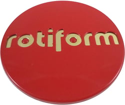 Picture of Rotiform 1003-40RG 2.36" Snap-In Center Cap Red with Gold Logo