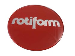 Picture of Rotiform 32170RCS Red Gloss Logo Insert with Chrome Foil