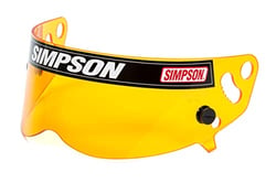 Picture of Simpson Racing Equipment 1022-17 Hi-Resolution Amber Helmet Shield
