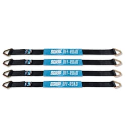 Picture of Mishimoto BNRTC-TD-4BK Borne Off-Road Ratchet Tie-Down Kit Black 3700 lb
